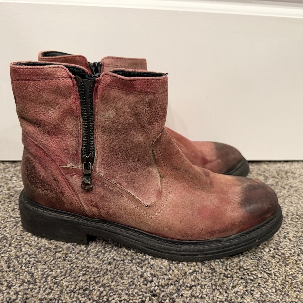 Ego trip womens two tone ankle booties size 38